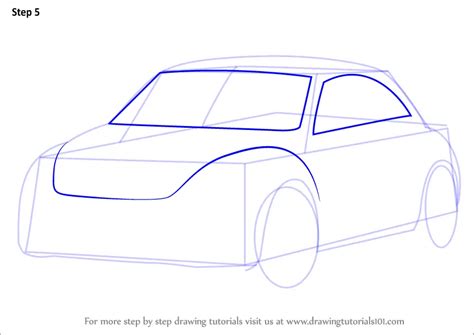 Learn How to Draw Volkswagen Beetle (Cars) Step by Step : Drawing Tutorials