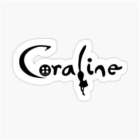 "Coraline" Sticker for Sale by eel-eye | Redbubble