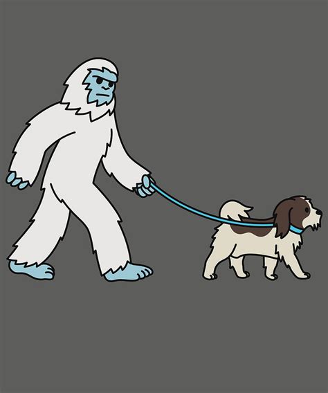 Yeti Shih Tzu Cryptozoology monster Digital Art by Jeff Chen - Fine Art ...