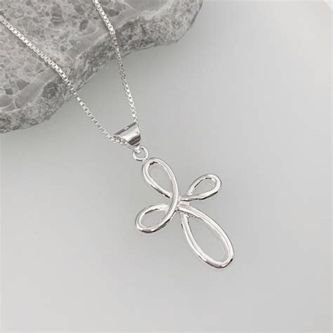 Infinity Cross Necklace - Etsy