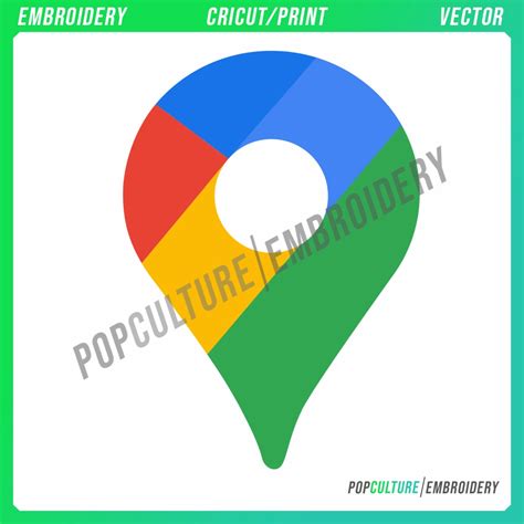 Logo Google Maps - Official Logo for Embroidery & Vector • Pop Culture ...