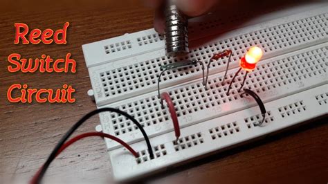 How to make a "Reed Switch Circuit" [Circuit Diagram] on Breadboard ...