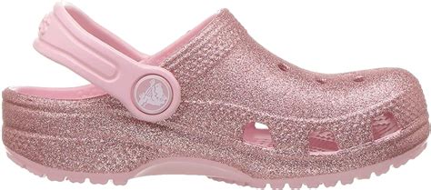 Amazon.com: Crocs Crocband Classic Glitter Clog K, blossom, 6 M US ...