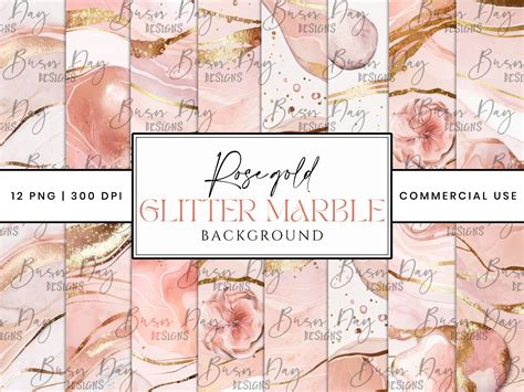 Rose Gold Glitter Marble Background Graphic by busydaydesign · Creative Fabrica