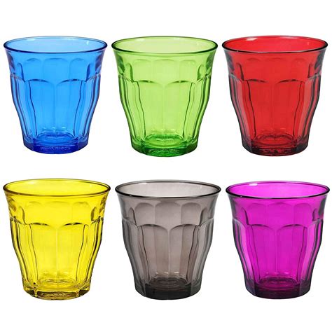 Pink (Violet) Duralex Picardie Colors Tumbler from Rainbow Set: Lead ...