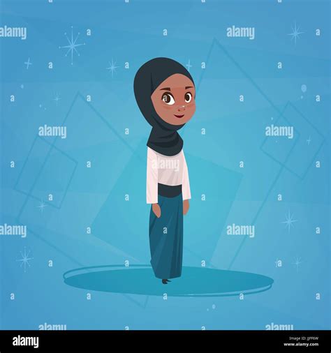 Arab teen girl Banque d'images vectorielles - Alamy