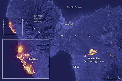 Aerial View of Lahaina, Maui Wildfire Devastation Captured by Satellite - SciTechPost