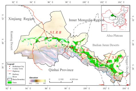 Sustainability | Free Full-Text | Spatio-Temporal Changes of Oases in the Hexi Corridor over the ...