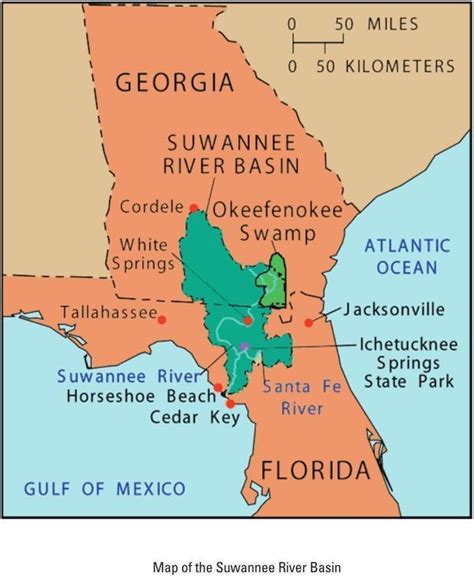 Map of Suwannee River Basin | WWALS Watershed Coalition (Suwannee RIVERKEEPER®)