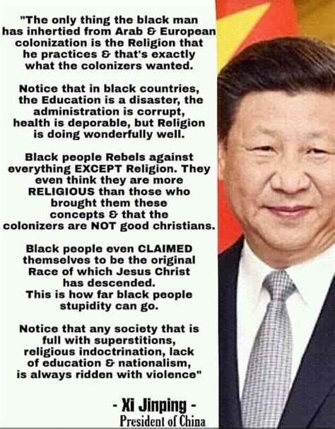 Trending : What president of china (xi jinping )said about black people ...