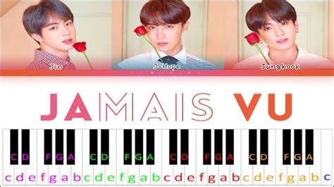 Jamais Vu by BTS | Piano Letter Notes