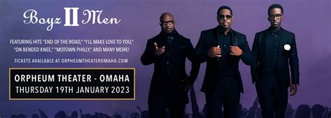 Boyz II Men Tickets | 19 January 2023 | Orpheum Theater