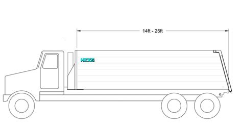 Hicks dump body for aggregate hauling. Customize your Hicks.