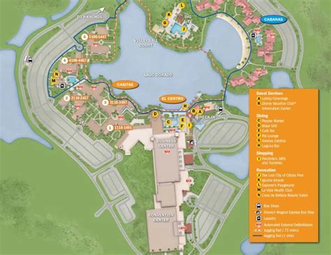 Coronado Springs Resort Map - KennythePirate.com