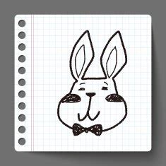 Easter bunny doodle N5 free image download