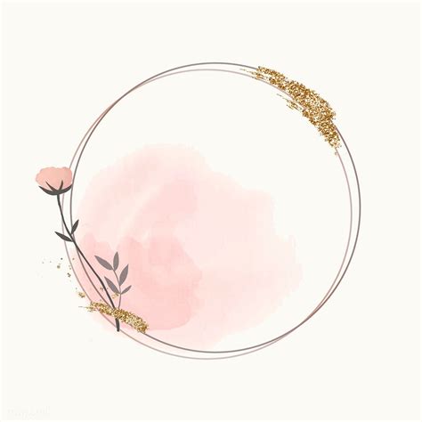 Blooming round floral frame vector | premium image by rawpixel.com / marinemynt | Flower logo ...