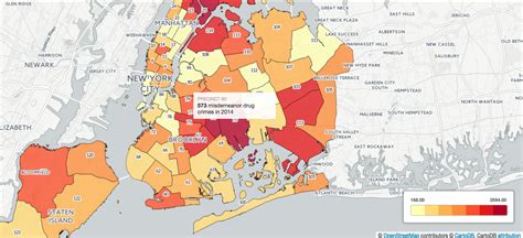 Joining crime data to NYPD precincts to create a choropleth map in ...