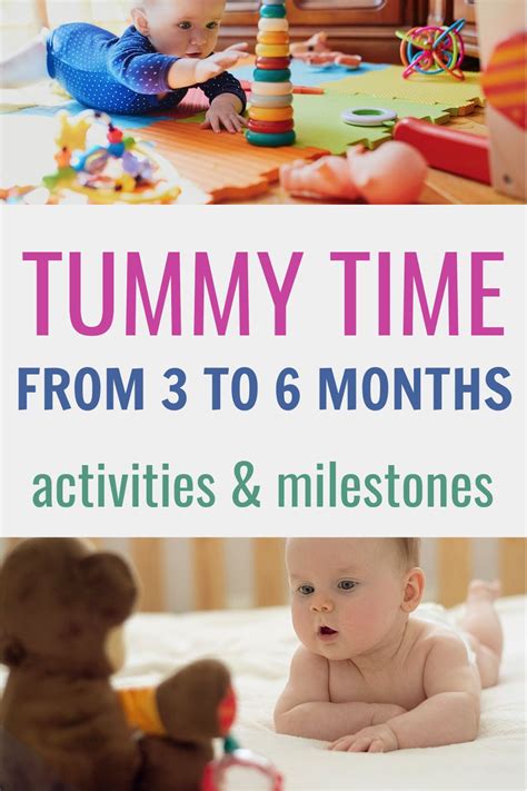 Tummy Time Tips for 3 to 6 Month Olds | Tummy time activities, Baby ...