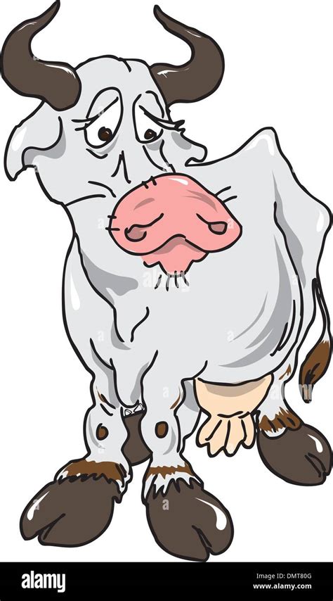 The sad cow Stock Vector Image & Art - Alamy