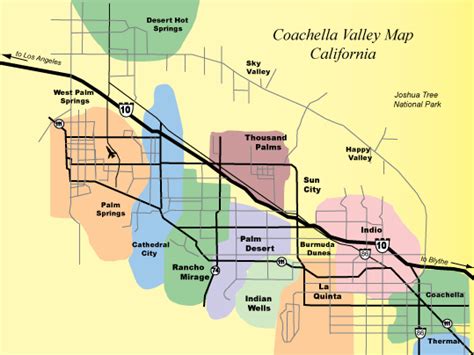 Coachella Valley Cities Map