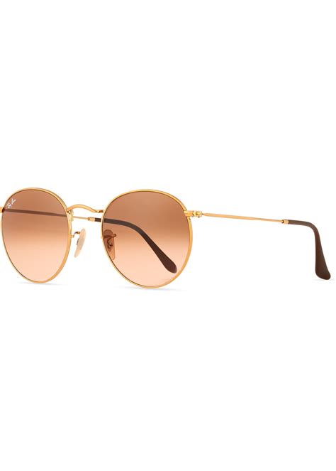 Ray-Ban Gradient Round Metal Sunglasses - Bergdorf Goodman