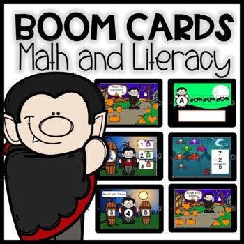 BOOM CARDS HALLOWEEN: Math and Literacy games | Digital Centers by Ms Herraiz