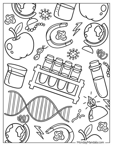 20 Science Coloring Pages (Free PDF Printables)