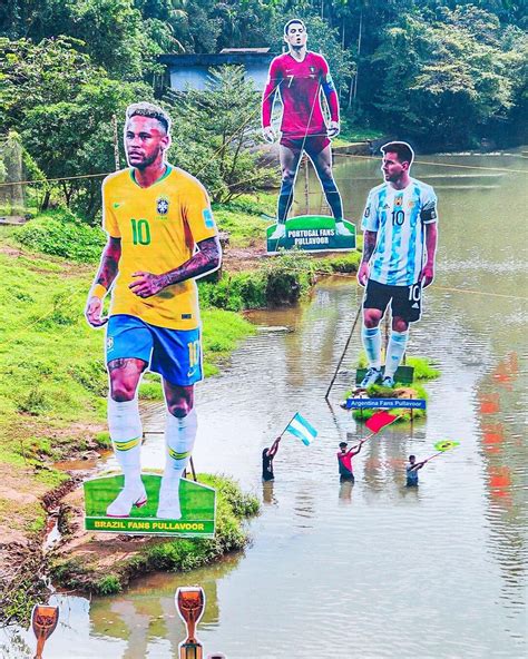 FIFA World Cup 2022: Giant cutouts of Messi, Neymar,…