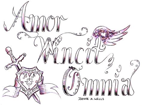 "Love Conquers All" Tattoo Design by Denise A. Wells | Flickr