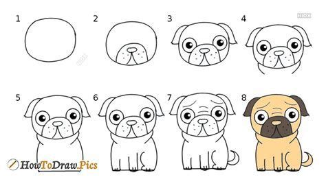 How To Draw A Pug Art Hub - Askworksheet