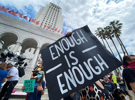 Massive demonstration against police brutality marches through downtown ...