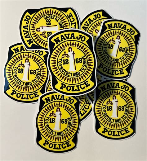 Navajo Nation Police Badge Sticker 2 X 2.5 Inch Waterproof - Etsy