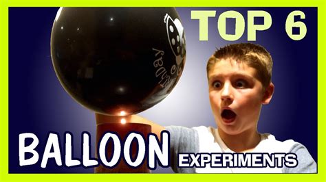 6 AMAZING BALLOON EXPERIMENTS Easy Kids Science Experiments - YouTube