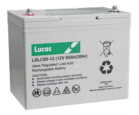 LSLC85-12 Lucas Sealed Battery 12V 85Ah - Golf Batteries