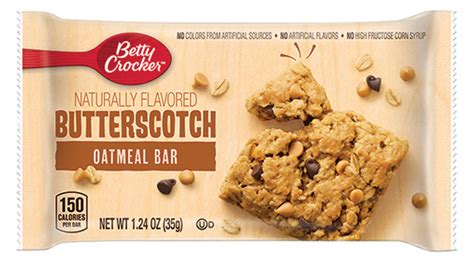 Betty Crocker™ Oatmeal Bars Butterscotch 1.24oz | General Mills ...