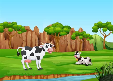 Cartoon Cows Field Stock Illustrations – 903 Cartoon Cows Field Stock ...