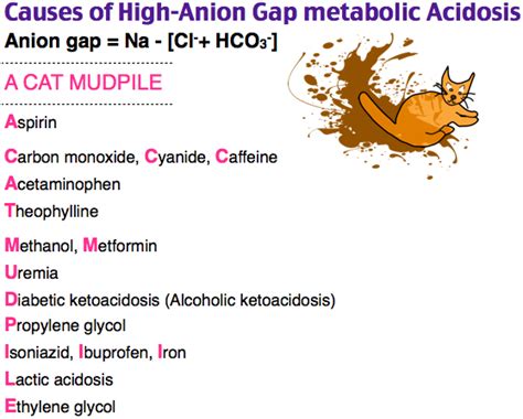 causes of high-anion gap metabolic acidosis - ER - renal - pharm ...