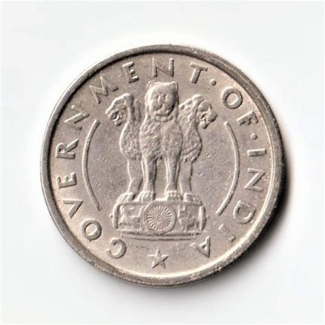 Rare India's First Republic 1 Rupee Coin 1950 Bombay Mint Extremely ...