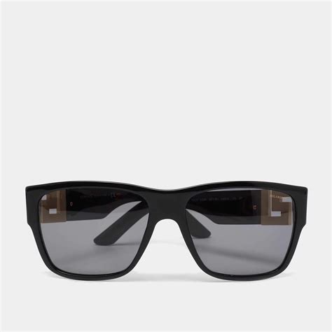 Versace Black MOD 4296 Polarized Square Sunglasses Versace | The Luxury ...