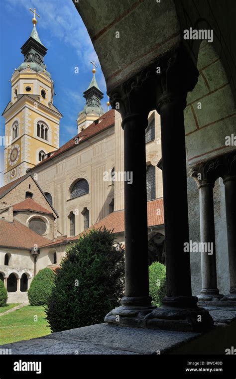 View from cloister cathedral brixen hi-res stock photography and images ...