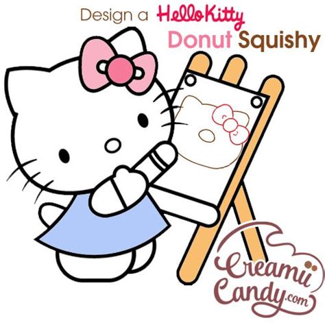 Design a Hello Kitty jumbo donut squishy