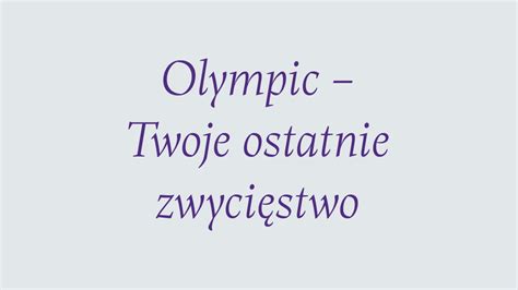 Olympic Font › Fontesk