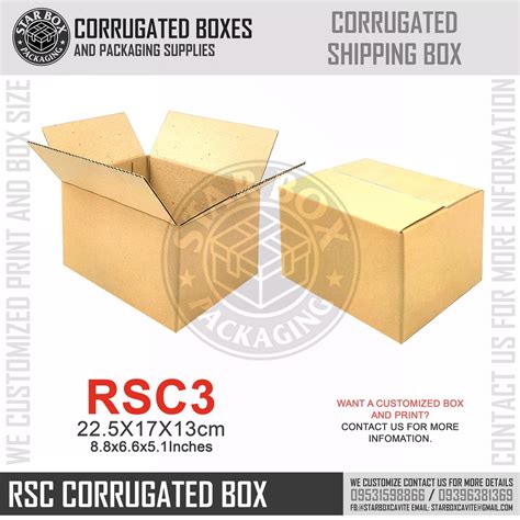 Starbox Brown Kraft Corrugated RSC Boxes Shipping Box Packaging Box ...