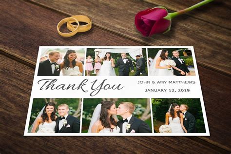 Wedding Thank You Card Template PSD | Creative Photoshop Templates ...