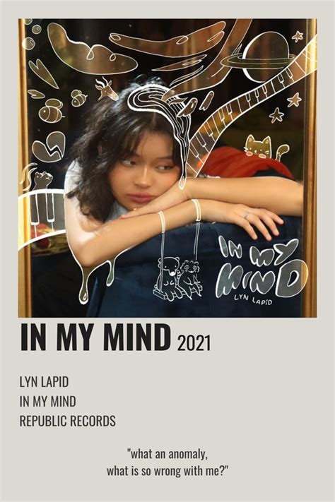 in my mind - lyn lapid | minimalist song poster by me! | The artist ...