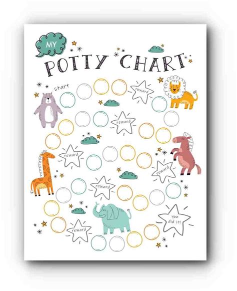 Potty Training - Free Printable Reward Chart Sticker Chart Printable ...