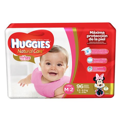 Huggies NaturalCare Girls M/2 x96 - MercaSID