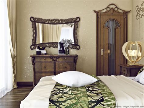 Interior Design: Art Nouveau. Bedroom: Part 3