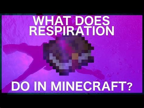 Different levels of the respiration enchantment in Minecraft