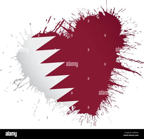 Qatar flag, vector illustration on a white background Stock Vector Image & Art - Alamy